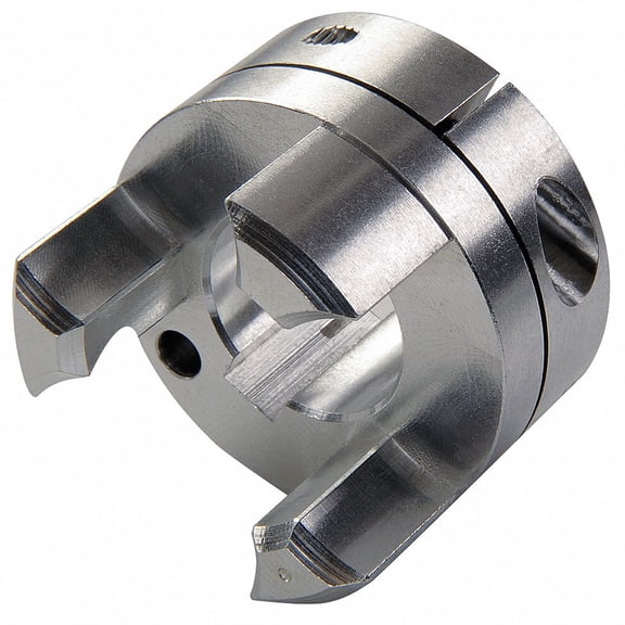 Ruland Curved Jaw Coupling Hub,19mm,Aluminum MJCC41-19-A
