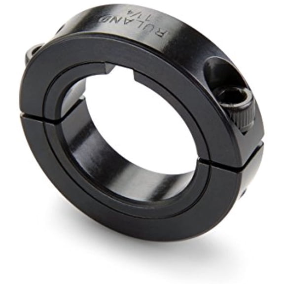 Ruland MSPK-25-F 1215 Lead-Free Steel Shaft Collar, Two Piece with Keyway, 15 mm