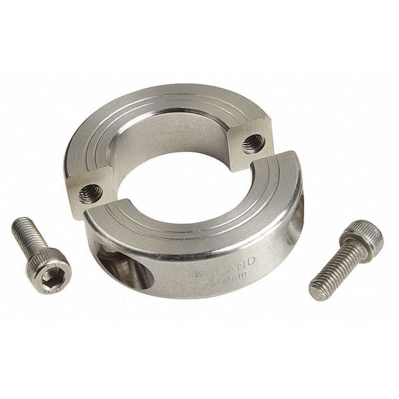 Ruland Manufacturing Shaft Collar,Clamp,2Pc,3/4 In,303 SS MSP-12E-SS
