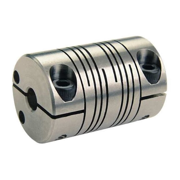 Ruland Coupling,6 Beam Clamp,Bore 1/2 x 1/2 In FCR24-8-8-SS