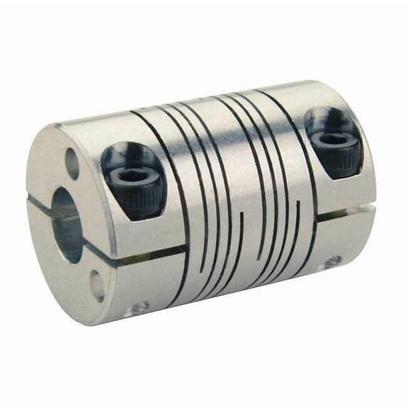 Ruland Coupling,6 Beam Clamp,Bore 1/2 x 3/8 In FCR20-8-6-A