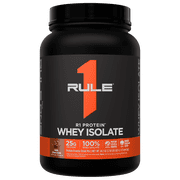 Rule 1 Proteins R1 Protein Whey Isolate - with 25g Protein & 6g BCAA Exclusively from Isolated & Hydrolyzed Sources for Workout Recovery 1.5 Pounds, Milk Chocolate