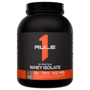 Rule 1 Proteins R1 Protein Whey Isolate - with 25g Protein & 6g BCAA Exclusively from Isolated & Hydrolyzed Sources for Workout Recovery 3 Pounds, Chocolate Fudge