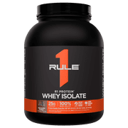 Rule 1 Proteins R1 Protein Whey Isolate - with 25g Protein & 6g BCAA Exclusively from Isolated & Hydrolyzed Sources for Workout Recovery 3 Pounds, Chocolate Fudge