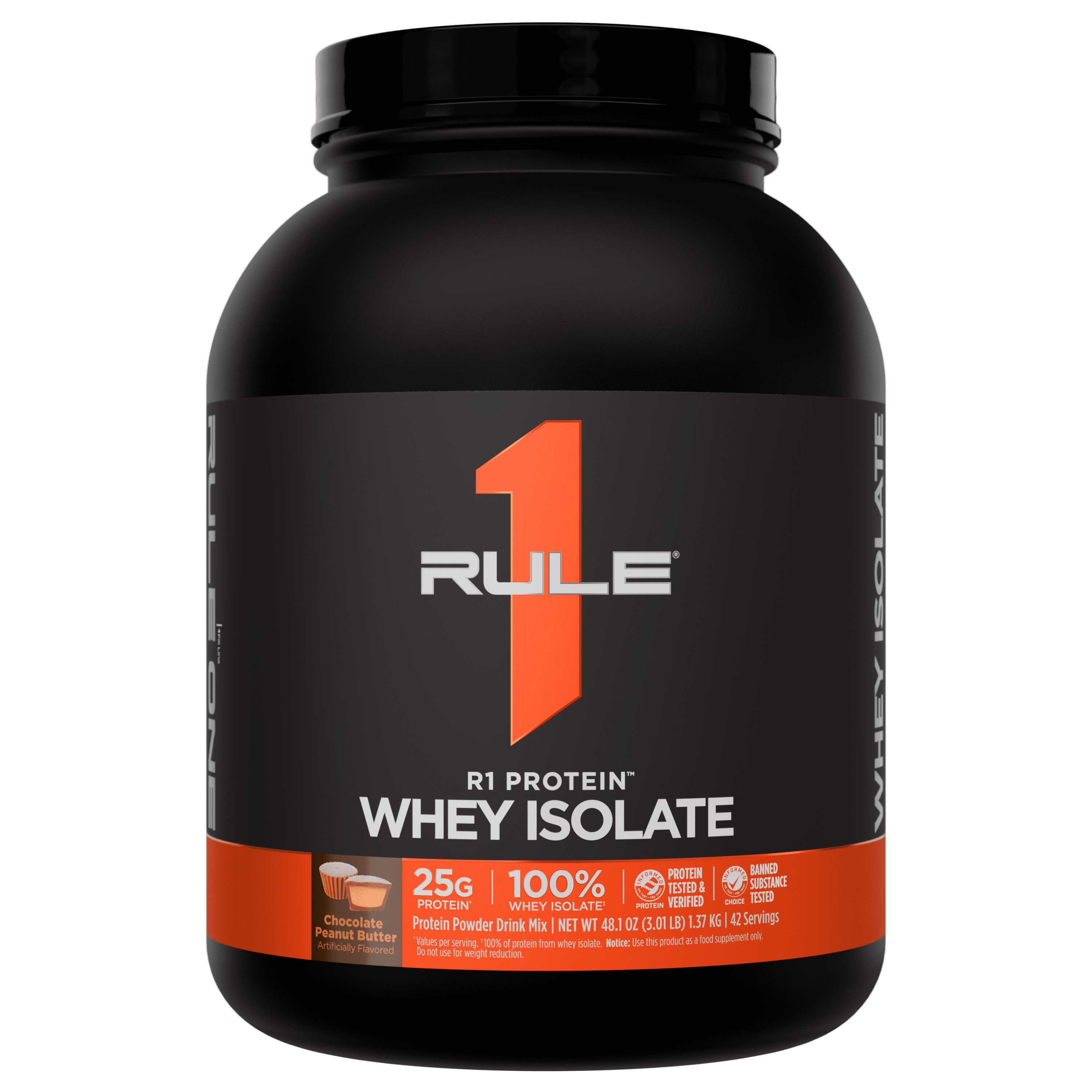 Protein R Rule 1 Proteins R1 Protein Whey Isolate - with 25g Protein & 6g BCAA ...