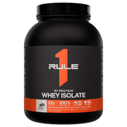 Rule 1 Proteins R1 Protein Whey Isolate - with 25g Protein & 6g BCAA Exclusively from Isolated & Hydrolyzed Sources for Workout Recovery 3 Pounds, Cookies & Cr me