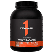 Rule 1 Proteins R1 Protein Whey Isolate - with 25g Protein & 6g BCAA Exclusively from Isolated & Hydrolyzed Sources for Workout Recovery 3 Pounds, Milk Chocolate