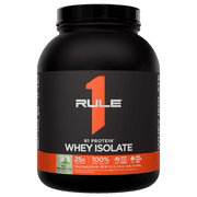 Rule 1 Proteins R1 Protein Whey Isolate - with 25g Protein & 6g BCAA Exclusively from Isolated & Hydrolyzed Sources for Workout Recovery 3 Pounds, Mint Chocolate Chip