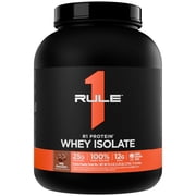 Rule 1 Proteins R1 Protein Whey Isolate - with 25g Protein & 6g BCAA Exclusively from Isolated & Hydrolyzed Sources for Workout Recovery 5 Pounds, Milk Chocolate