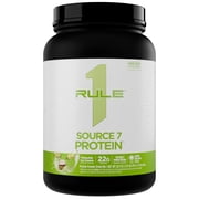 Rule 1 Proteins Source 7 Protein   Decadent Flavor, Velvety Smooth Texture, 22g Anytime Protein, and 10g Naturally Occurring EAAs Per Serving from 7 Premium Sources 1.8 Pounds, Pistachio Ice Cream