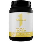 Rule 1 Proteins Source 7 Protein   Decadent Flavor, Velvety Smooth Texture, 22g Anytime Protein, and 10g Naturally Occurring EAAs Per Serving from 7 Premium Sources 1.8 Pounds, Banana Cr me