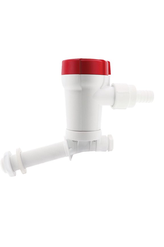 1100 GPH Livewell Pump Angled Thru-Hull Inlet [605C]