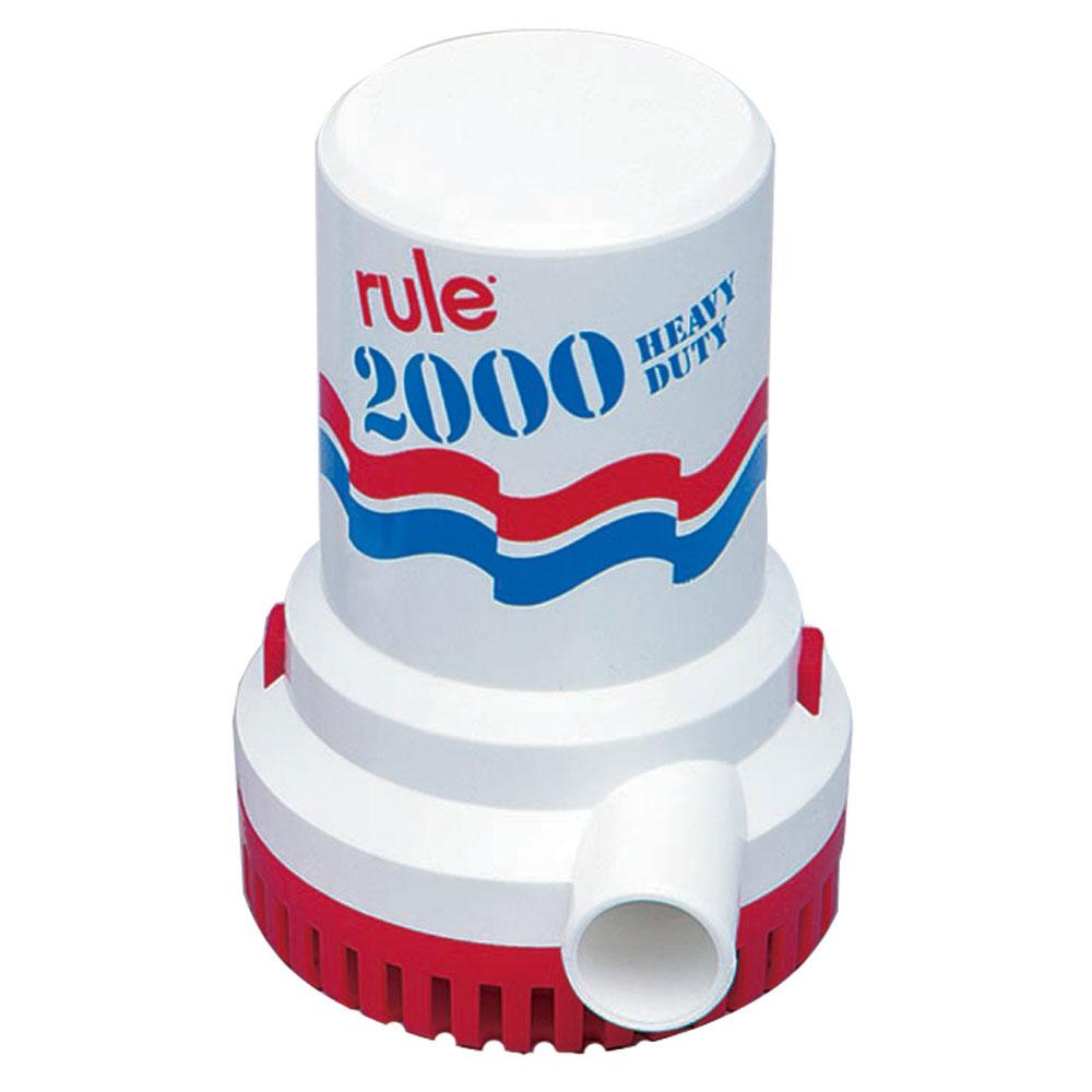 Rule 2000 Gph Non-Automatic Bilge Pump With 6' Leads - image 1 of 1