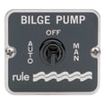 thumbnail image 1 of 4" Black Square Contemporary 3 Way Panel Switch, 1 of 2
