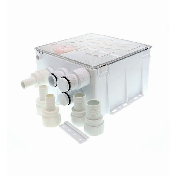 Rule 98B 9.5" x 9" x 5" Shower Drain Box, 800 GPH, 12V