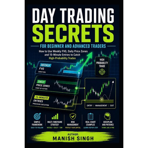 Rule-Based Trading Setup Day Trading Secrets for Beginner and Advanced Traders: How to Use Weekly FVG, Daily Price Zones and 15-Minute Entries to, (Paperback)