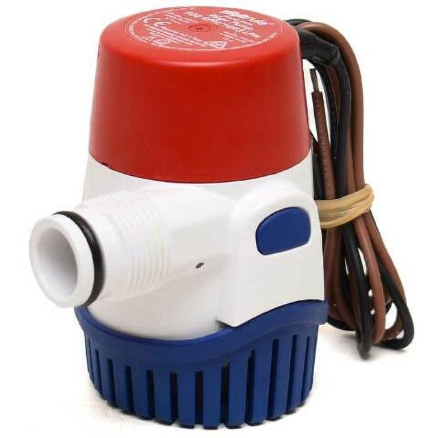 Rule Boat Bilge Pump 25DA 500 GPH 12 Volt 1.6 Amp Tracker
