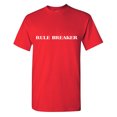 thumbnail image 1 of Rule Breaker Sarcastic Humor Graphic Tees Gift For Mens Novelty Funny T Shirt, 1 of 5