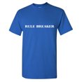 thumbnail image 1 of Rule Breaker Sarcastic Humor Graphic Tees Gift For Mens Novelty Funny T Shirt, 1 of 5