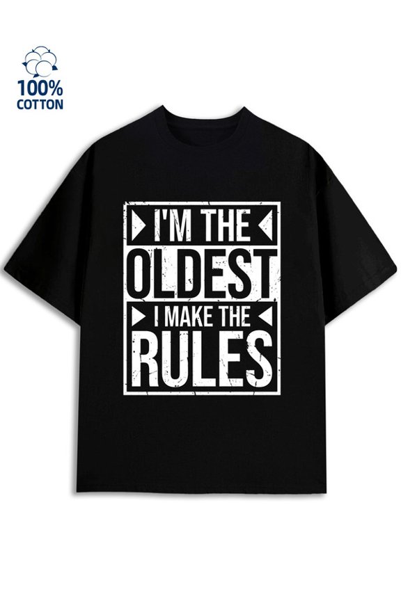 Rule Maker Tee mens funny humor 180G 100% Cotton black vintage y2k Trendy Unisex Shirt Graphic Tee tshirts Trendy Unisex Shirt Short Sleeve tshirts Basic Unisex Shirt Short Sleeve tshirts