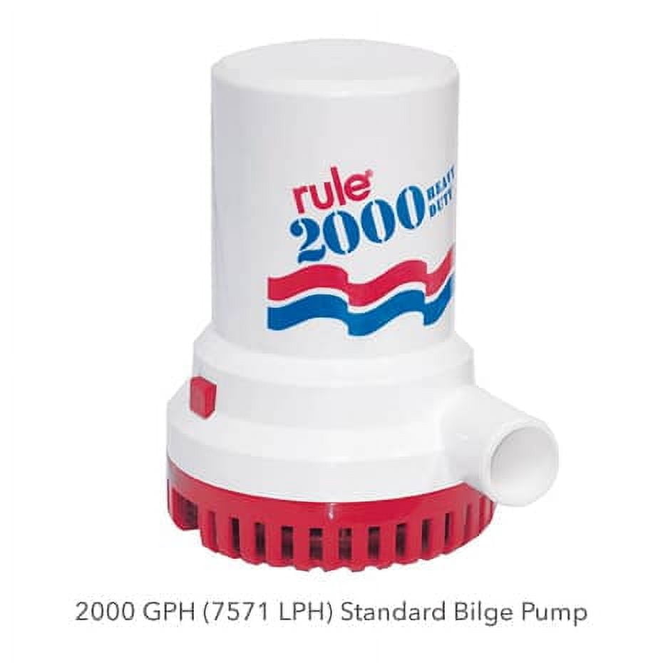 Rule Marine Bilge Pump for Boats - 2000 Gph, 24v. FO-2911 - Walmart.com