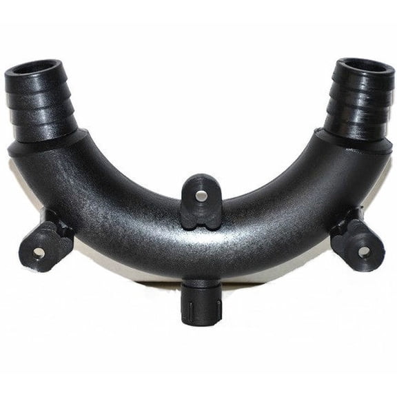 Rule Model 261 Vented Loop Fitting For 1-1/8" Inch Bilge Pump Hose - Black