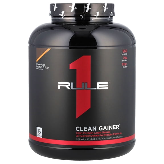 Rule One Proteins Clean Gainer, Chocolate Peanut Butter, 4.8 lb (2.18 kg)