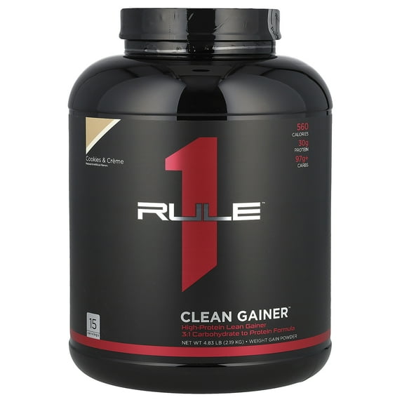 Rule One Proteins Clean Gainer™, Cookies & Cream, 4.83 lb (2.19 kg)