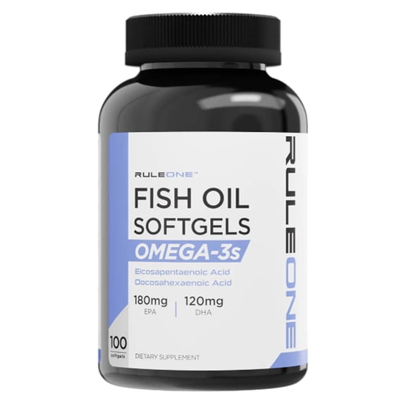 RULE 1 Fish Oil Omega 3s Omega 3s 100 Softgels