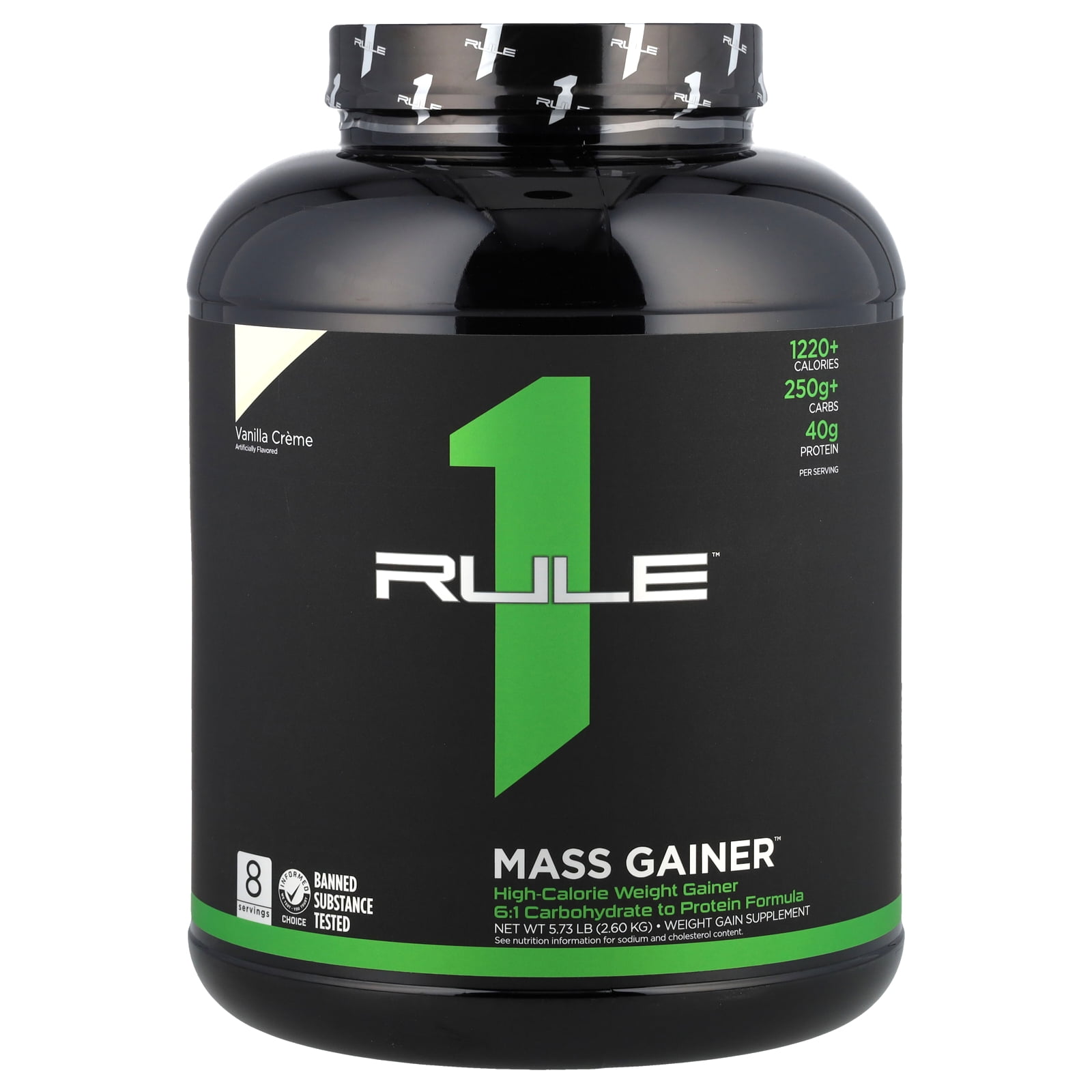 Rule One Proteins Mass Gainer, Vanilla Creme, 5.73 lb (2.6 kg)