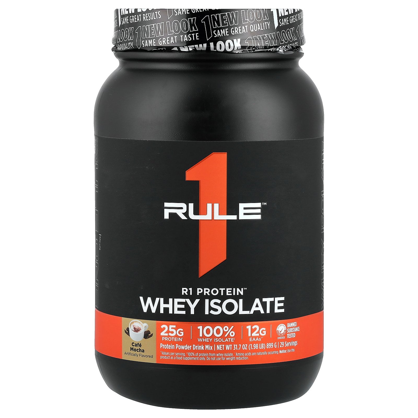 Rule One Proteins R1 Protein Whey Isolate, Cafe Mocha, 1.98 lb (899 g)