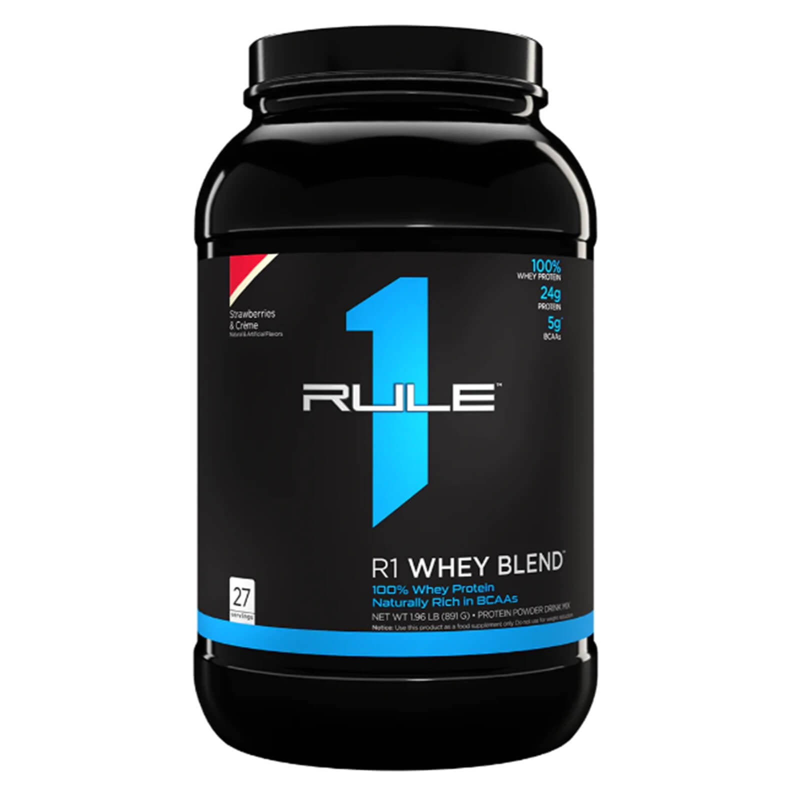 Rule One Proteins Whey Blend, Protein Powder Drink Mix, Strawberries