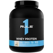 Rule 1 Proteins Whey Protein   24g Fast-Acting Protein from All-Whey Sources with Naturally Occurring EAAs & BCAAs for Workout Recovery or Anytime Use 5 Pounds, Vanilla Ice Cream