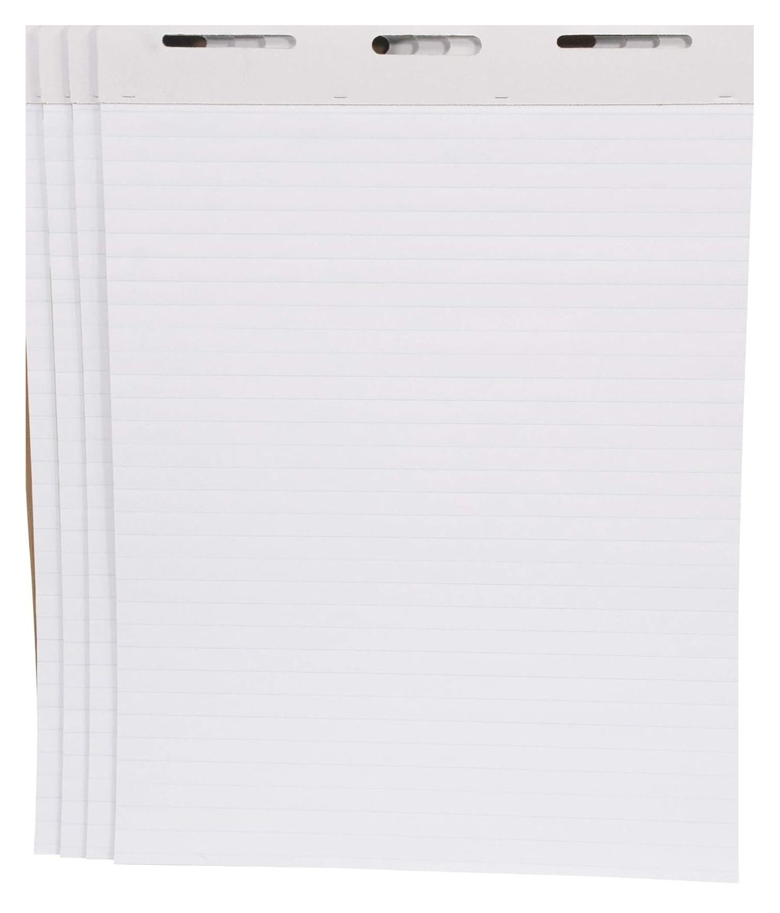 Ruled Easel Pads, 27 x 34 Inches, 50 Sheets, White, Pack of 4 Standard