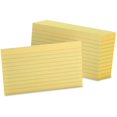 thumbnail image 1 of Ruled Index Cards, 3 X 5, Canary, 100/pack | Bundle of 5, 1 of 7