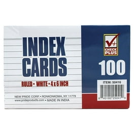 Oxford Ruled Index Cards, 4 x 6, White, 100 per Pack, 10 Packs
