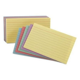 Ruled Index Cards, 3 x 5, Blue/Violet/Canary/Green/Cherry, 100/Pack Ruled Index Cards, 3 x 5, Blue/Violet/Canary/Green/Cherry, 100/Pack