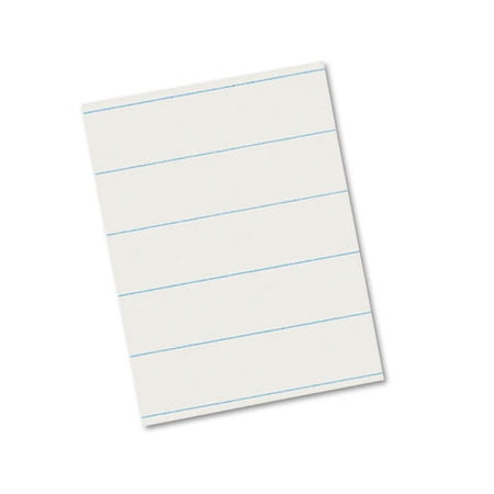 Ruled Newsprint Paper, 3/8" Short Rule, 8.5 X 11, 500/pack | Bundle of 2 Packs