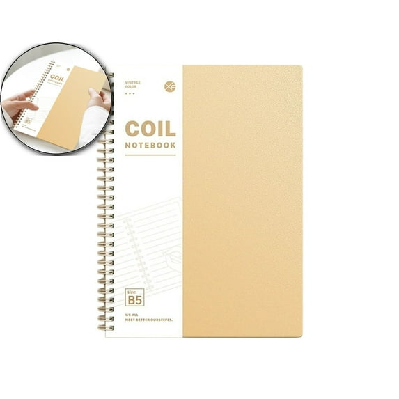 Ruled Notebook, Soft Cover Spiral Notebook, Memo Notepad Sketchbook, Diary Spiral Book Journal,120 Pages, 60 Sheets, 9.8x 7 Inches