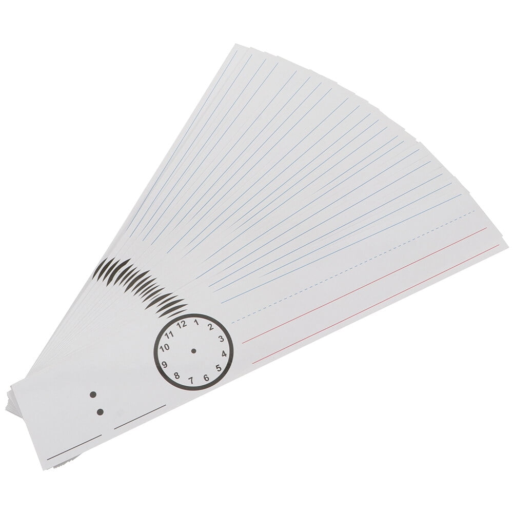 Ruled Sentence Strips Writing Word Dry Erase Name Note Stripe