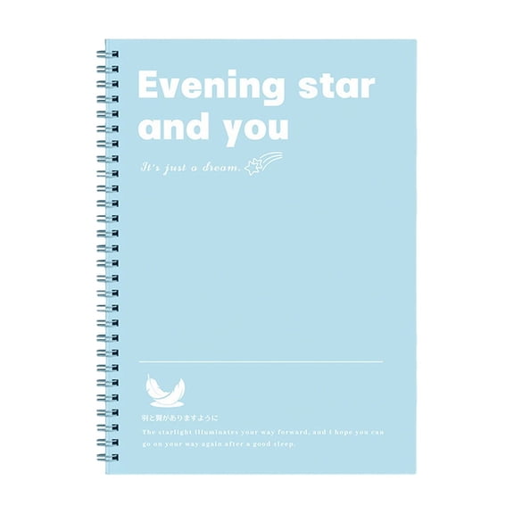 Ruled Writing Notebook (College Note Pad, Spiral Bound Journal), Top-Bound Design Enables Back-Page Writing, 1 Pack 60 Sheets(Blue-A5)