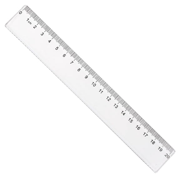 Ruler 1Pc, 15Cm Or 30Cm, Transparent Or Color, Back to Schl Student Supply -LAILLSH