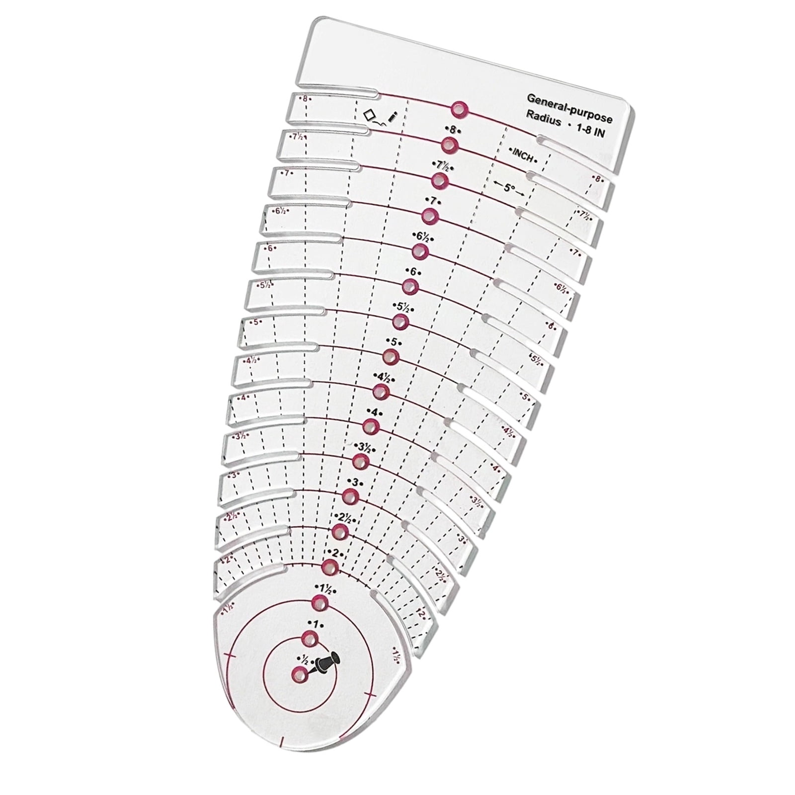 Ruler Acrylic Sewing Ruler Measuring Tool For Garment Measurement and ...