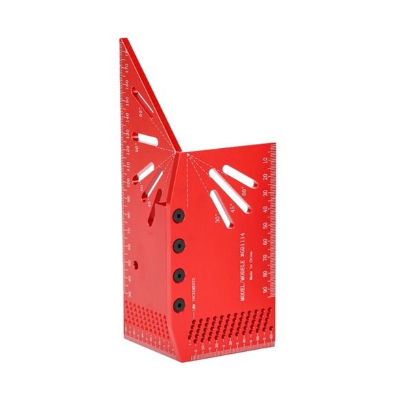 Ruler Aluminum Woodworking Square Measure Ruler Scribing Ruler Mitre Measurement Tool Multifunctional Square