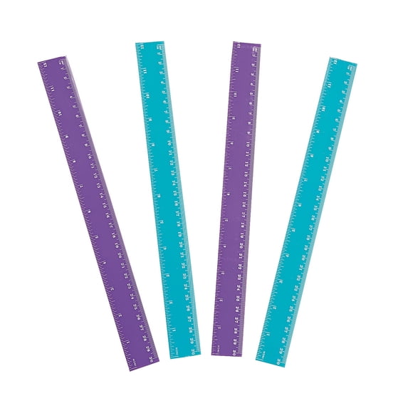 Ruler Assortment - Stationery - 12 Pieces