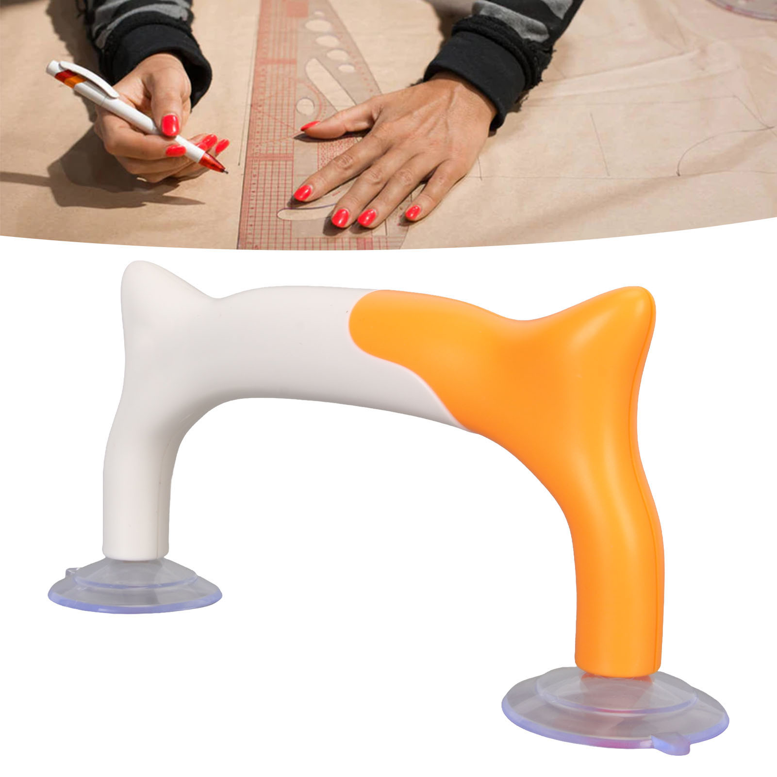 Ruler Handle, Strong Suction Cup Quilting Ruler Grip Ergonomic High For