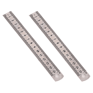 Breman Precision Metal Ruler 12 Inch - Stainless Steel Cork Back