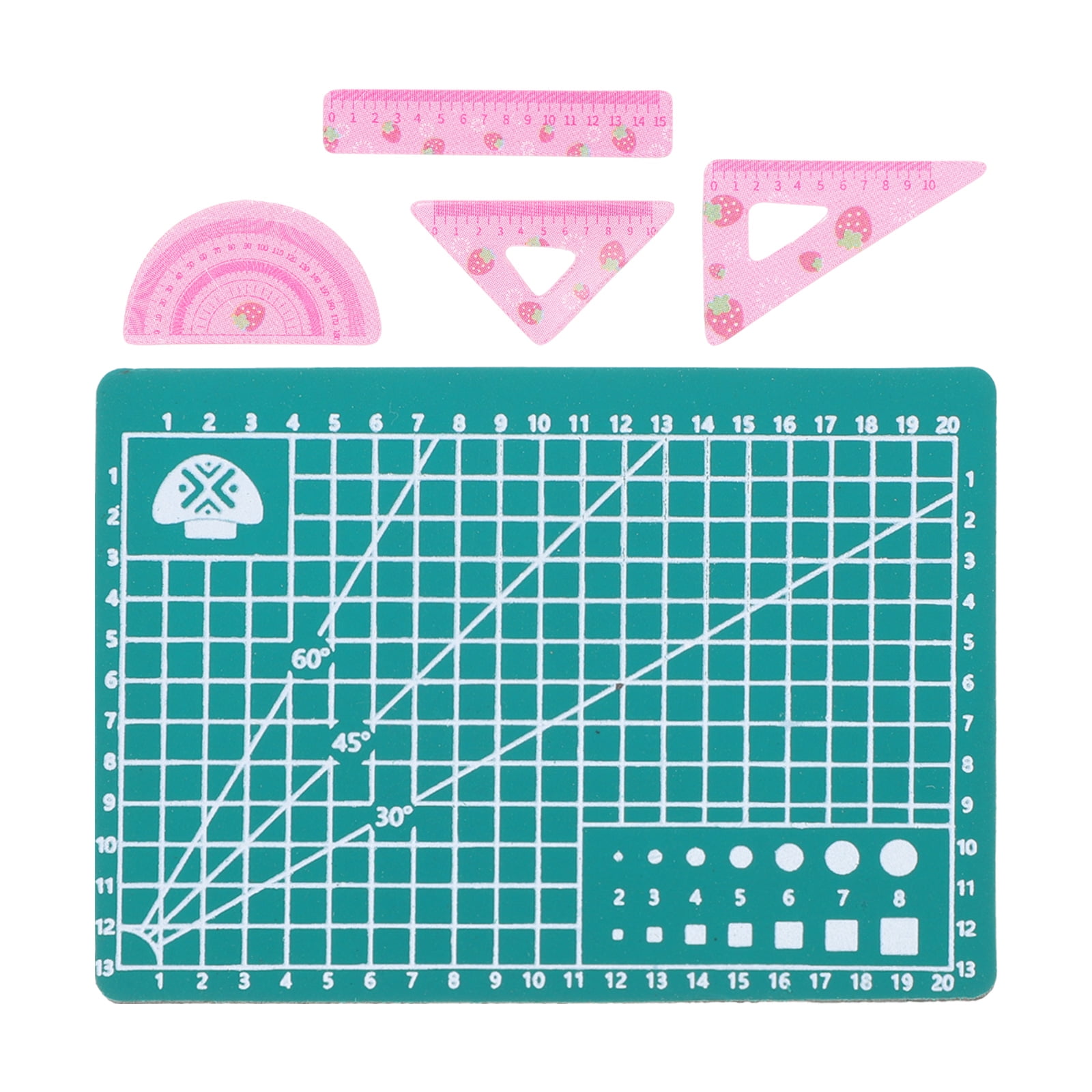 Ruler Mini Mat Dollhouse Miniature Cutting House School Doll Supplies