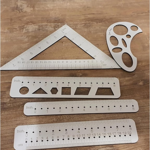Ruler Set For Drawing Spirograph Design & Easy Circles Precision Geometry Tool For Artists Student