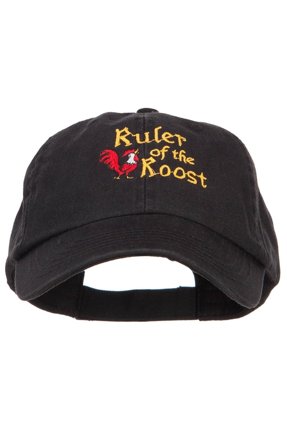 Ruler of the Roost Embroidered Low Cap - Black OSFM